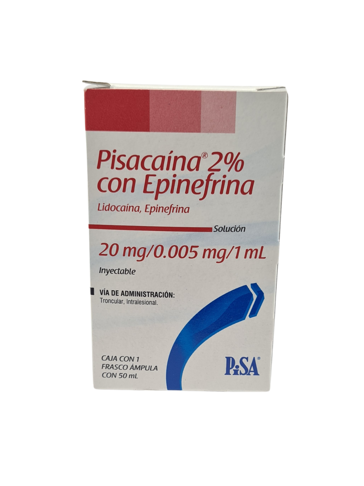 Pisacaína 2% con Epinefrina Frasco AMP - Imagen 2