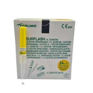 Catéter I.V. Surflash 24G x 3/4" (19mm) amarillo TERUMO