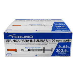 Jeringa Para Insulina Terumo con aguja 30Gx9